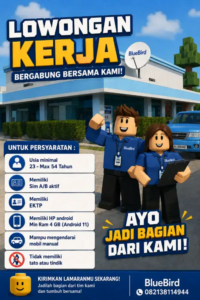 Lowongan Driver Taxi Blue Bird