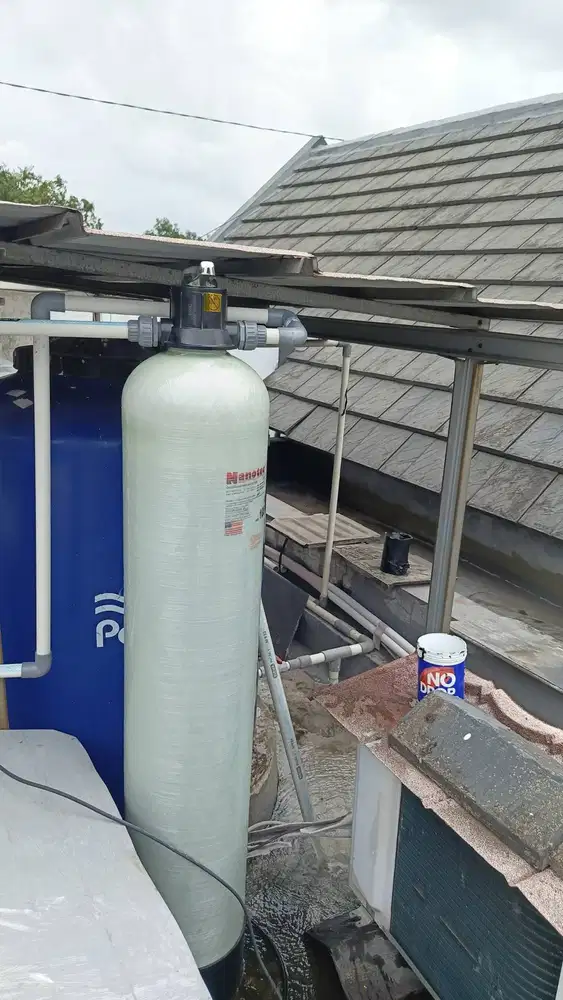 filter air sepaket dengan media /penjernih air tabung frp1054