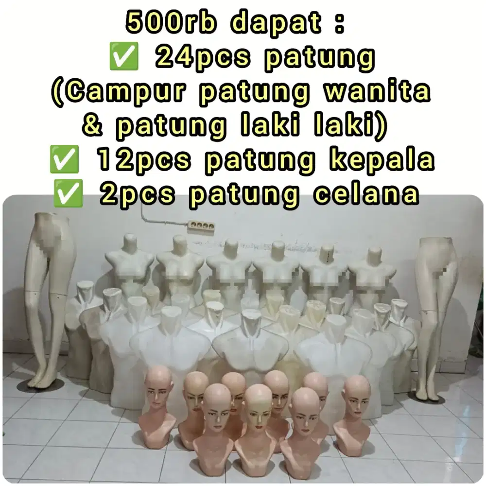Patung wanita,hanger baju,patung laki laki,patung kepala,patung celana