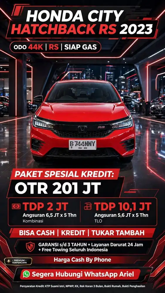 Honda city hatchback RS tahun 2023