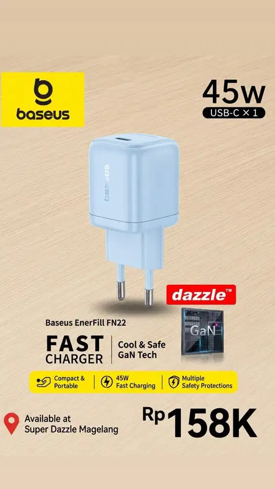 Tc baseus enerfill fn22 45 watt blue