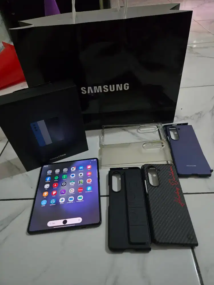 Samsung Z fold 5 12GB 512GB Sein mulus normal bonus banyak case