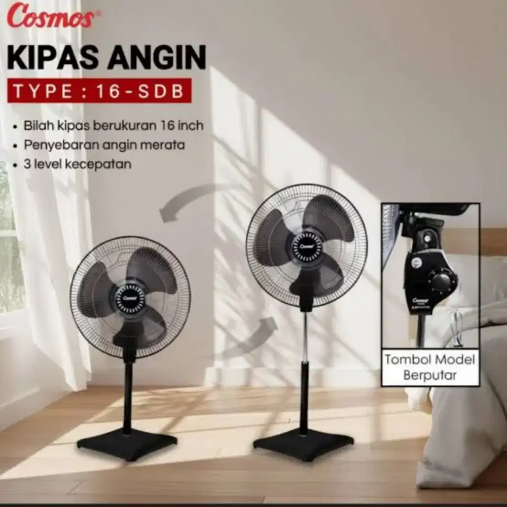 KIPAS ANGIN COSMOS 16 INCH