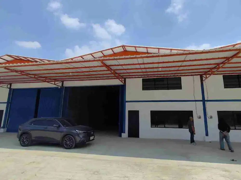 disewakan gudang siap pakai luas 432m dekat exit tol legok