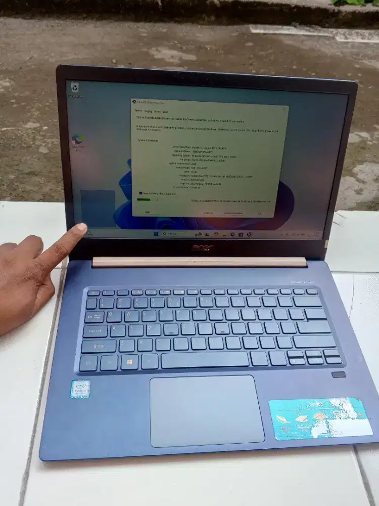 JUAL MURAH LAPTOP ACER SWIFT CORE I7 GEN 8 RAM 8 SSD 256 TOUCHSCREEN