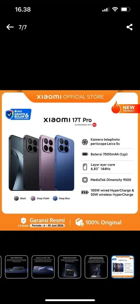 Xiaomi 17T Pro (12GB+512GB) Free Redmi Headphones