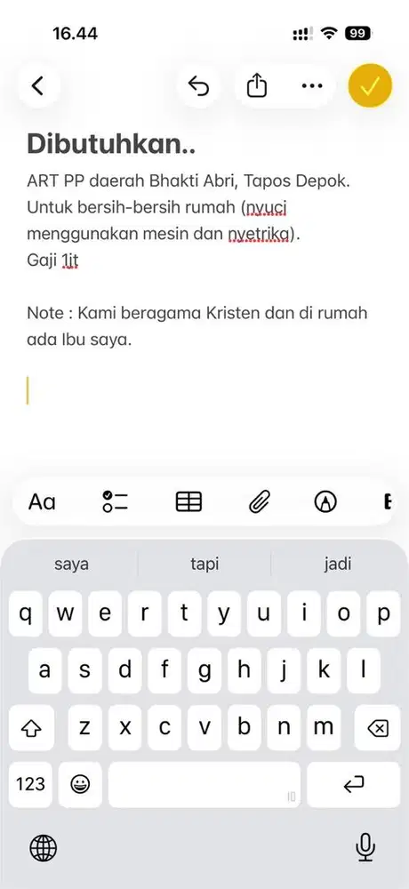 Dibutuhkan ART PP