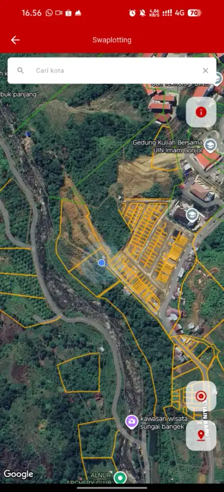 Dijual tanah murah disebelah kampus uin sungai bangek