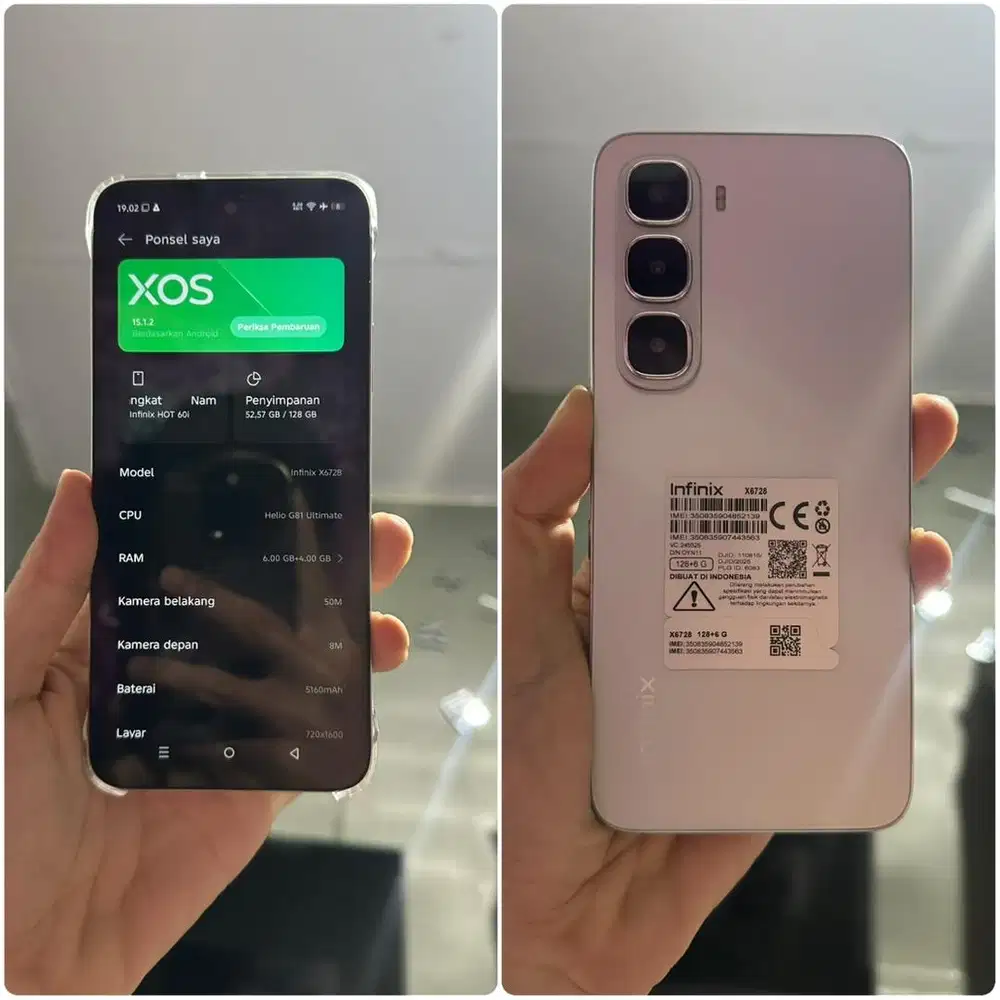 Infinix Hot 60i 6+6/128 mulus
