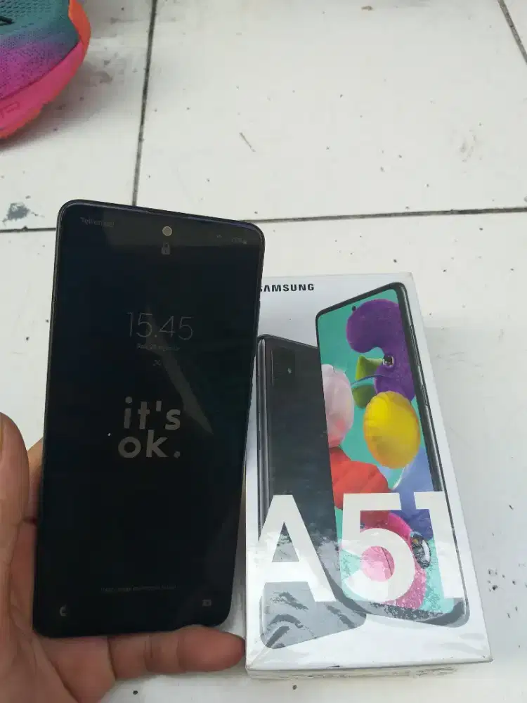 Samsung A51 lengkap dus charger nota