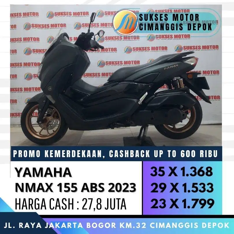 YAMAHA NMAX 155 CON ABS 2023 CASH KREDIT PROMO CASHBACK 300 RIBU