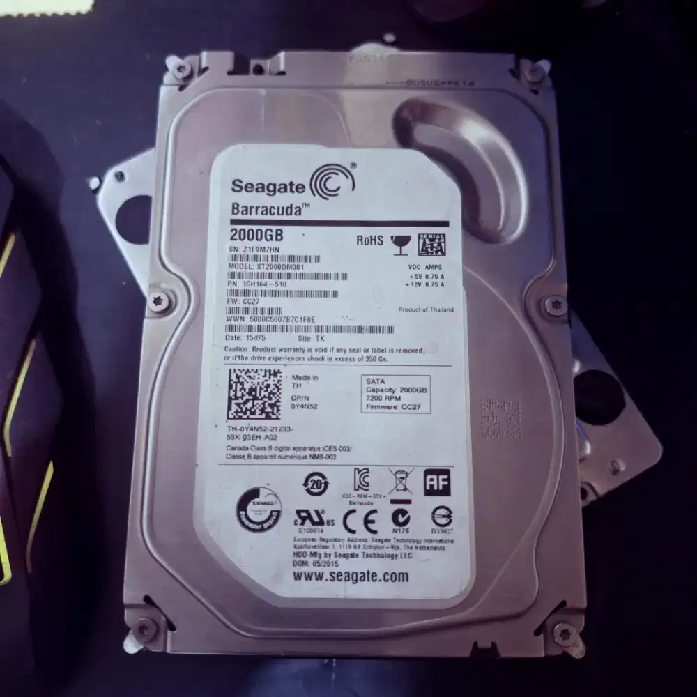 Harddisk 3.5 Seagate Barracuda 2tb 100/100