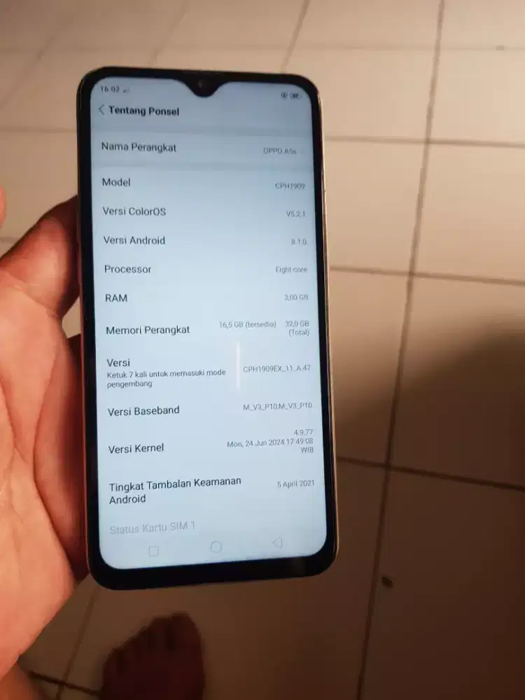 Oppo A5s ram 3/32