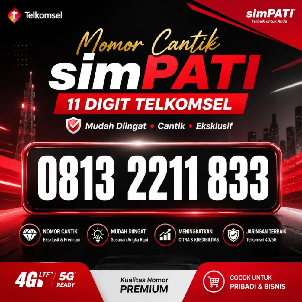 Nomor cantik telkomsel simpati 11 digit minimalis