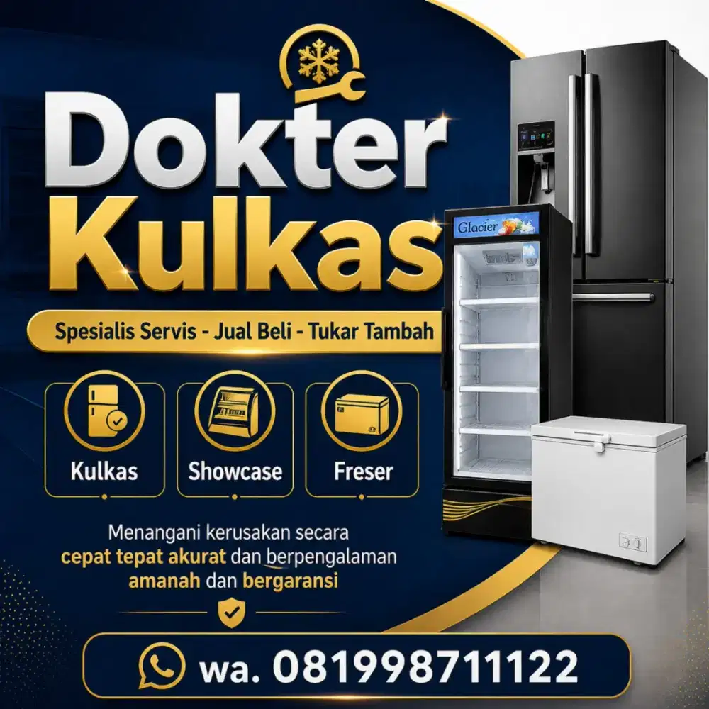 Jasa specialist service kulkas Showcase Freser Amanah Dan Bergaransi