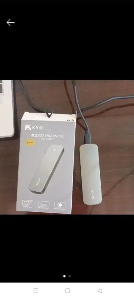 Hardisk external merek KYO 512GB, type C super cepat
