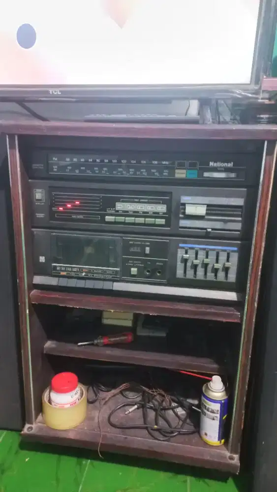 Dijual Stereo System National SG-K230 Vintage - FM MW SW Cassette