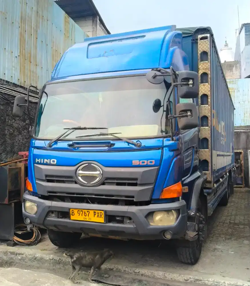 stnk 06-2027 MURAH Hino tronton 6x2 FL 235 JW box besi 2016 bok
