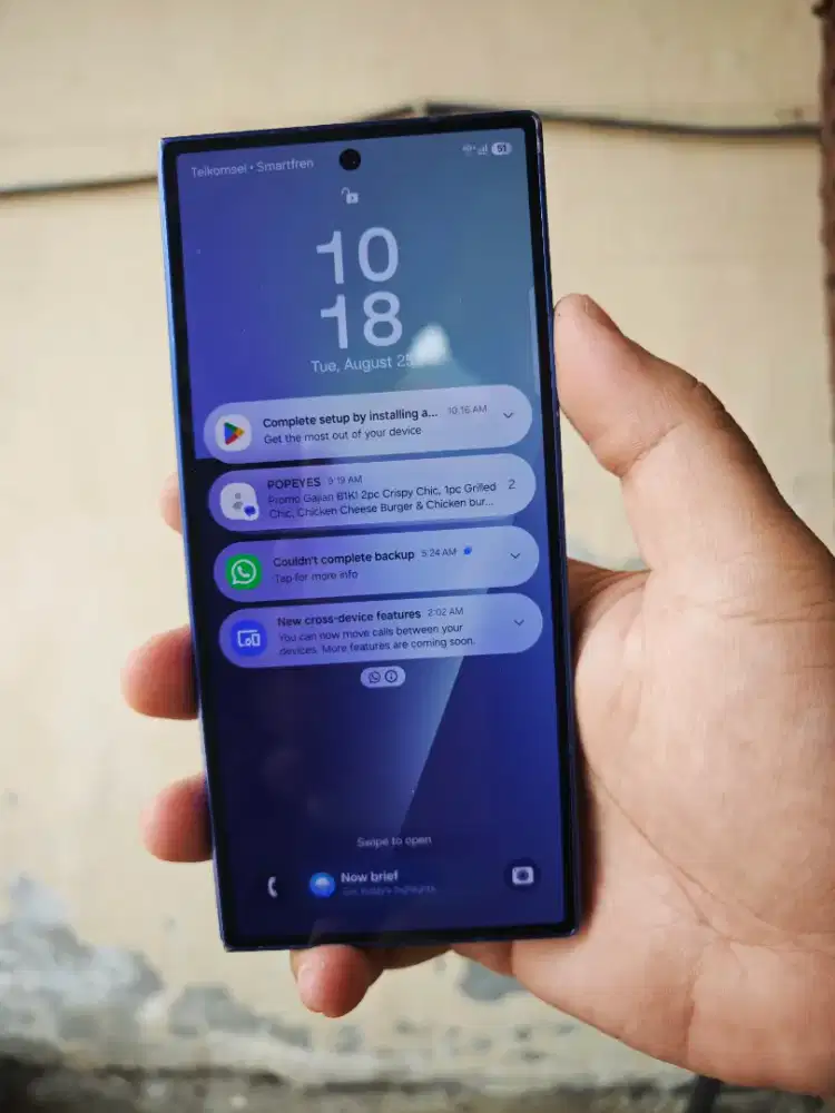 Samsung Fold 7 12/512gb minus cat melupas fungsi ok