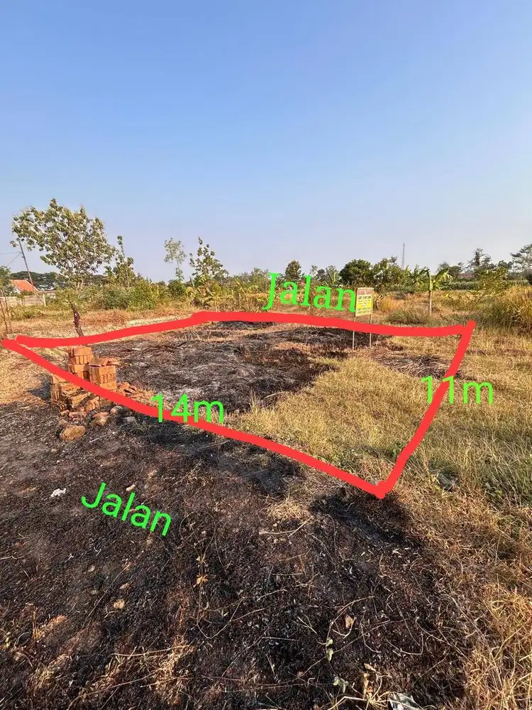 Tanah kapling strategis dekat pom bensin simpang tiga pangkah tegal