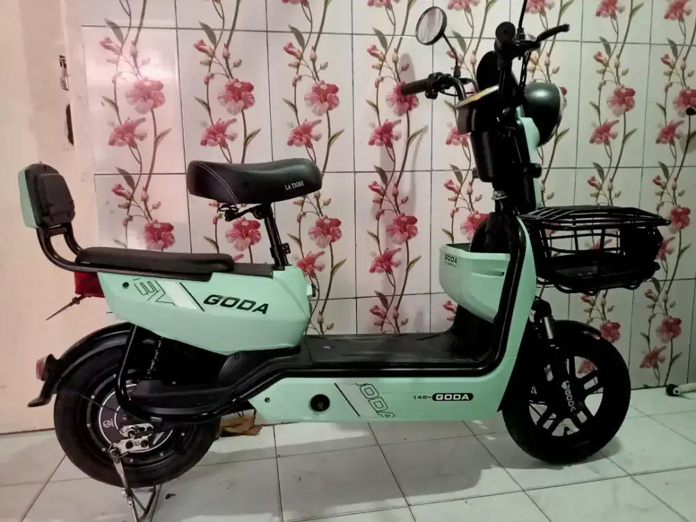 Sepeda listrik,Mulus,Batere bagus,Remote,Normal semua,Tinggal gas,BU.