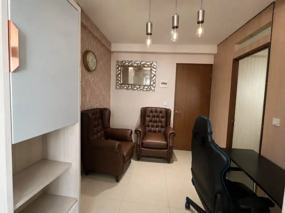 Dijual Oak Tower B 2BR - Full Furnish, Lantai 7, Dekat Caffe Cocok Untuk Pasangan Muda Jaktim
