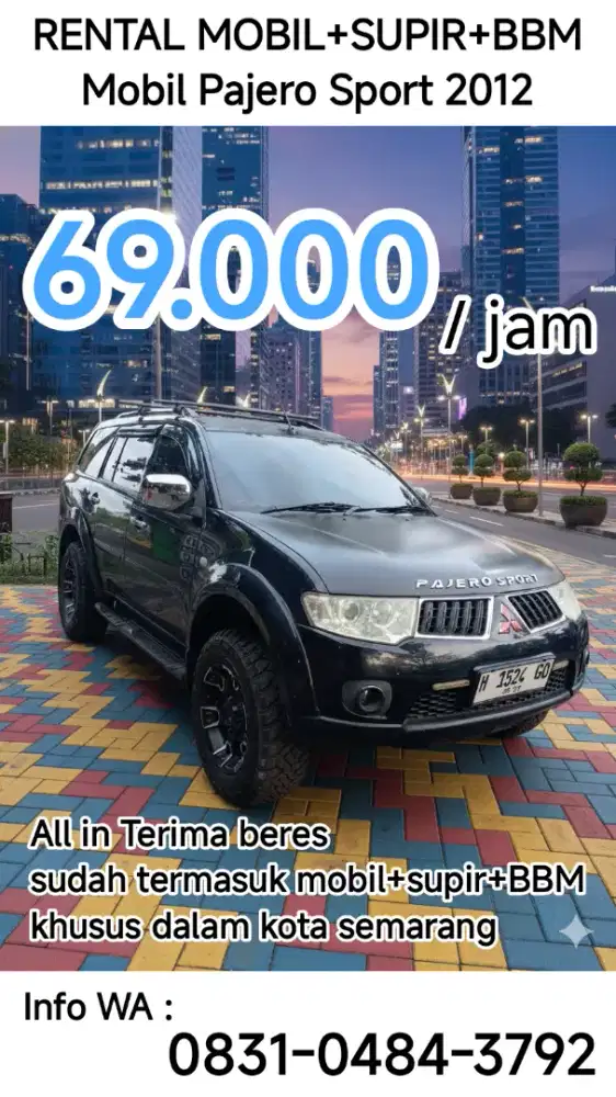 Rental mobil + supir + bbm