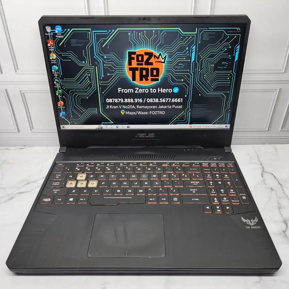 Laptop Asus TUF Gaming FX505 Ryzen 5 GTX1050 RAM 16/256GB SSD NO minus
