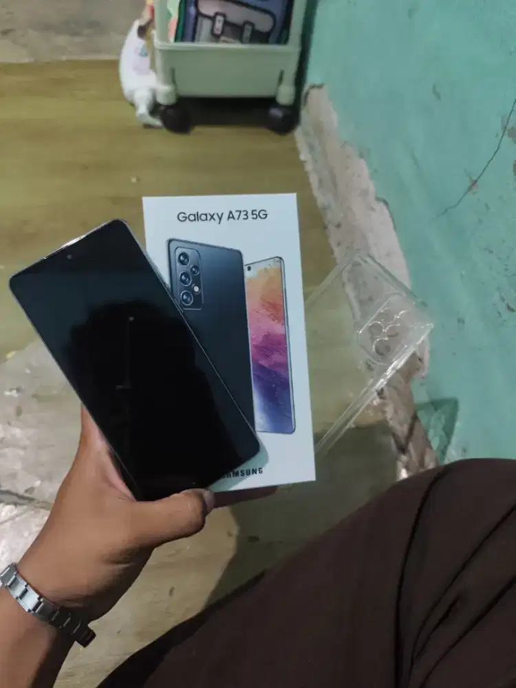 SAMSUNG A73 5G  8/256 FULLSET. NO KENDALA, NO MINUS .0,5 DAN NFC BISA.