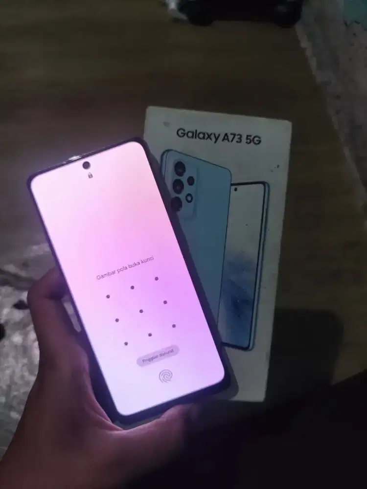 SAMSUNG A73 5G  8/256 FULLSET. NO KENDALA, NO MINUS .0,5 DAN NFC BISA.