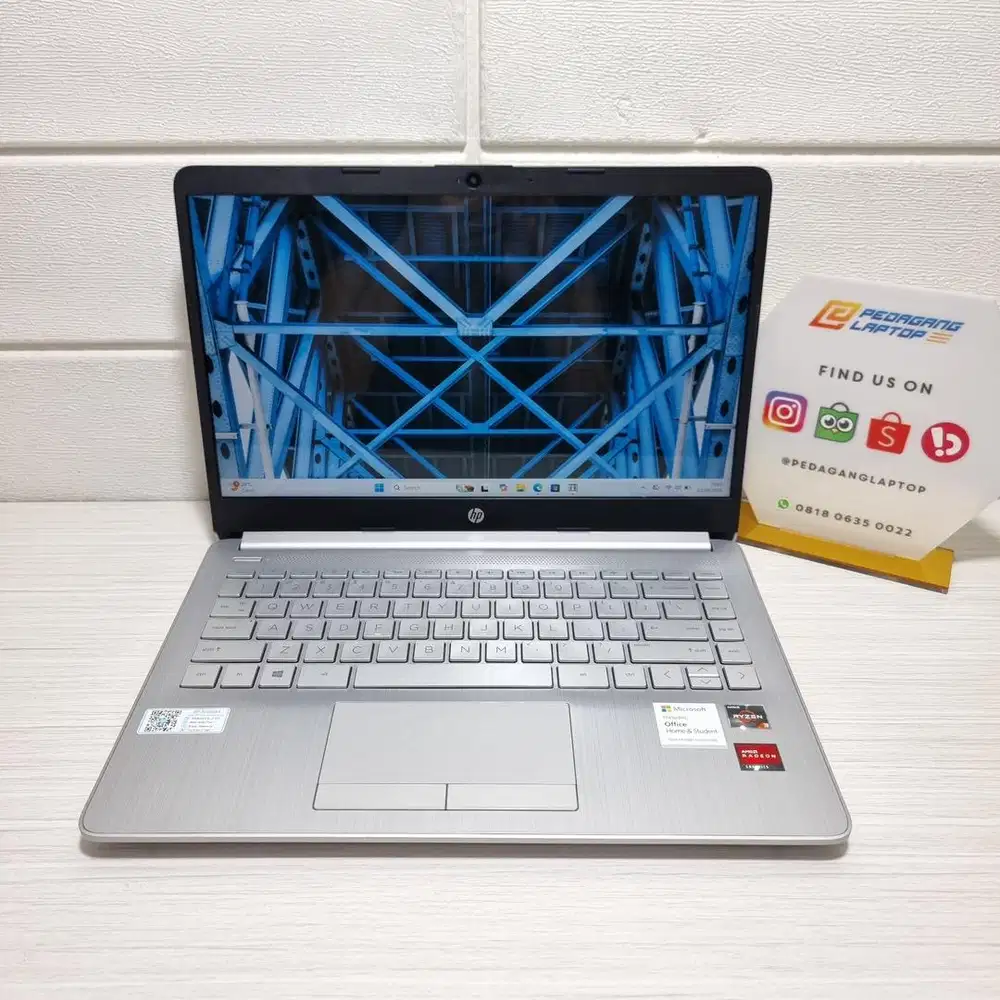 HP 14S DK1425AU AMD RYZEN 3-3250U RAM 8GB SSD 512GB FHD IPS Display