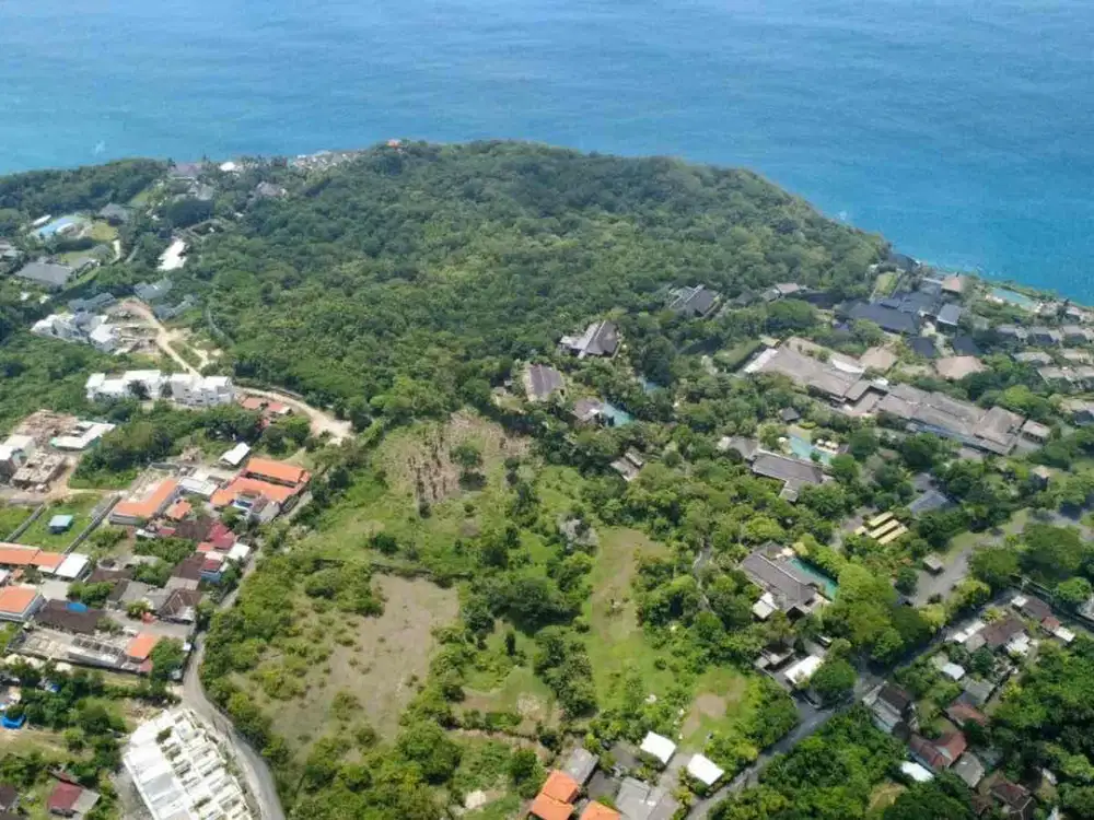lahan premium full view laut lokasi di sblh Bulgari resort cocok untuk usaha resort
