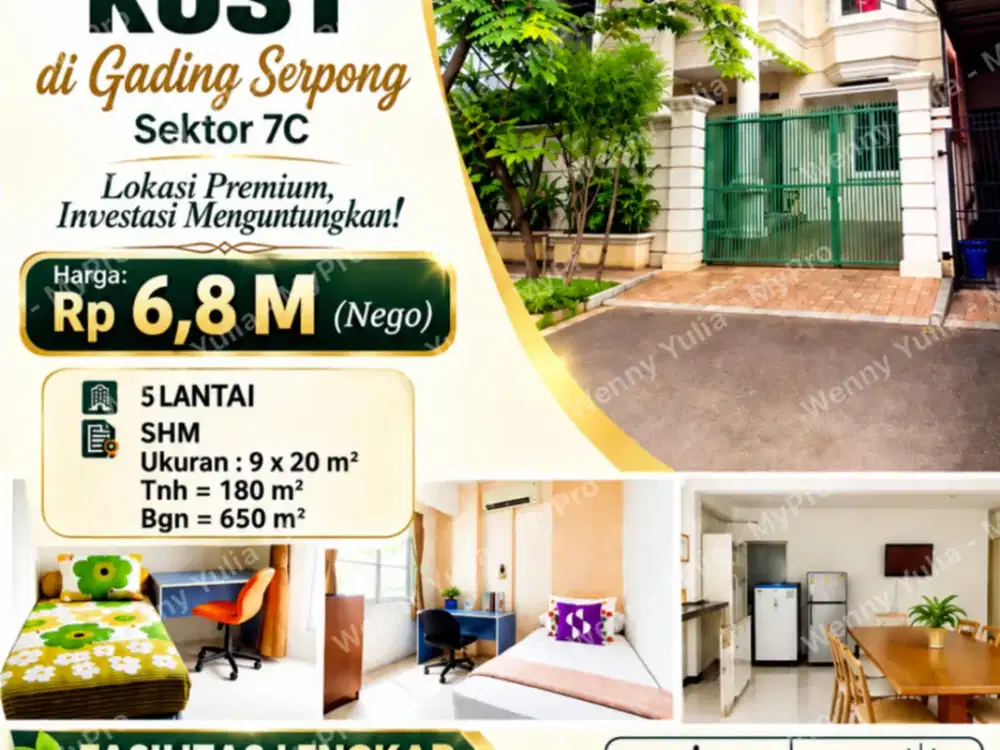 Dijual Rumah Kos Area Prime Nego Sampai Jadi