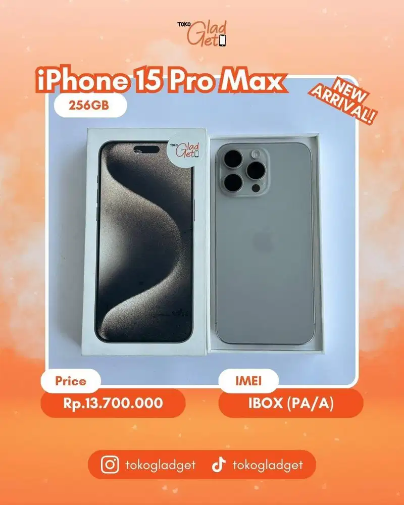 iPhone 15 Promax 256 Gb ex IBOX