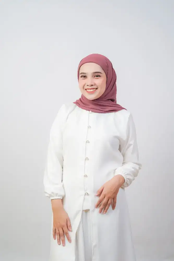 Segitiga Ceruty Babydoll Inner Tali - Hijab Praktis & Nyaman