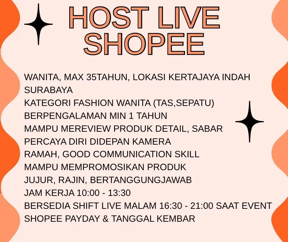 HOST LIVE PART TIME
