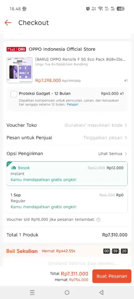 BU, Jual hp baru beli Oppo Reno 16f