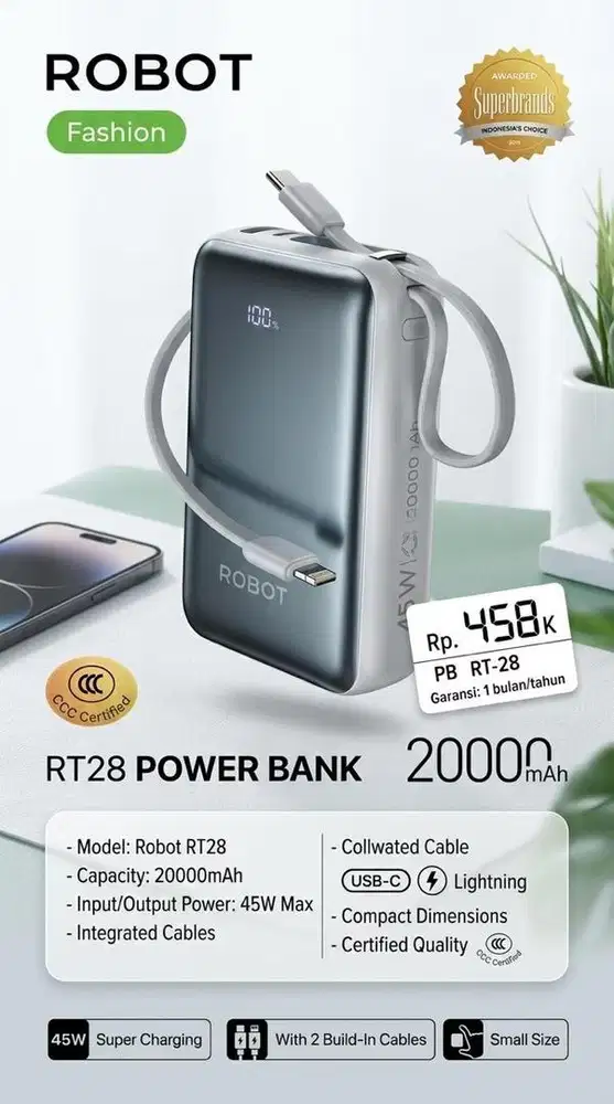 POWERBANK ROBOT RT28