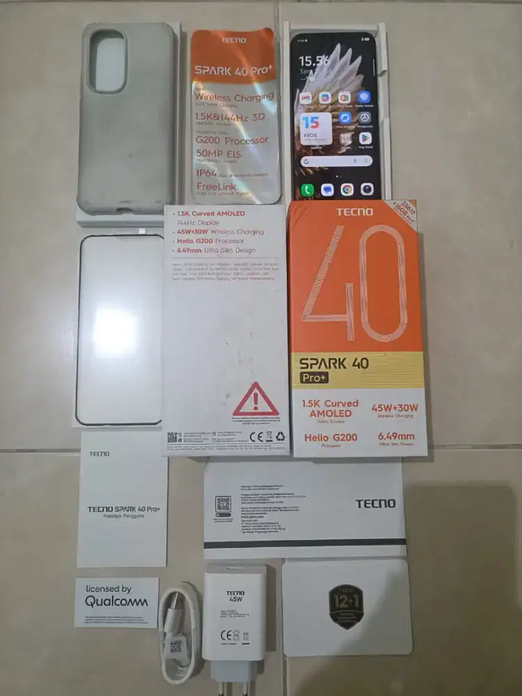 Tecno spark 40 pro plus seperti baru