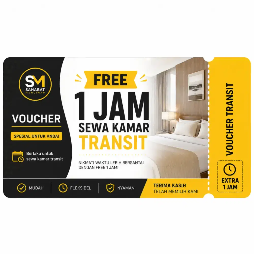 Voucher Free 1 Jam! Sewa kamar Apartemen treepark