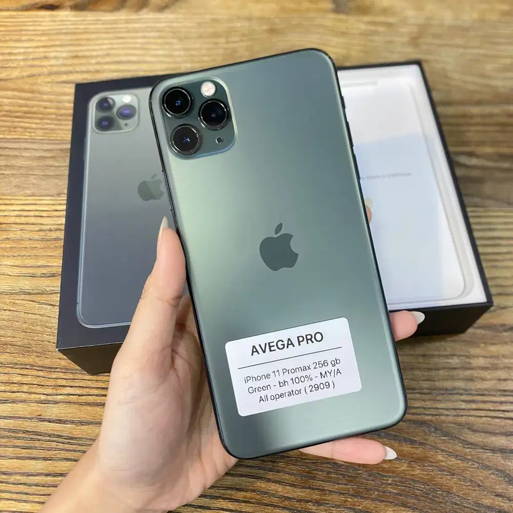 Iphone 11 promax 256 gb midnight green all operator