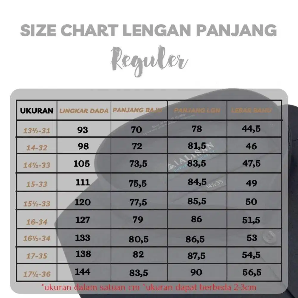 Kemeja Alisan Jumbo XXXXL Ukuran 35 17,5 Lengan Panjang Polos Coklat M