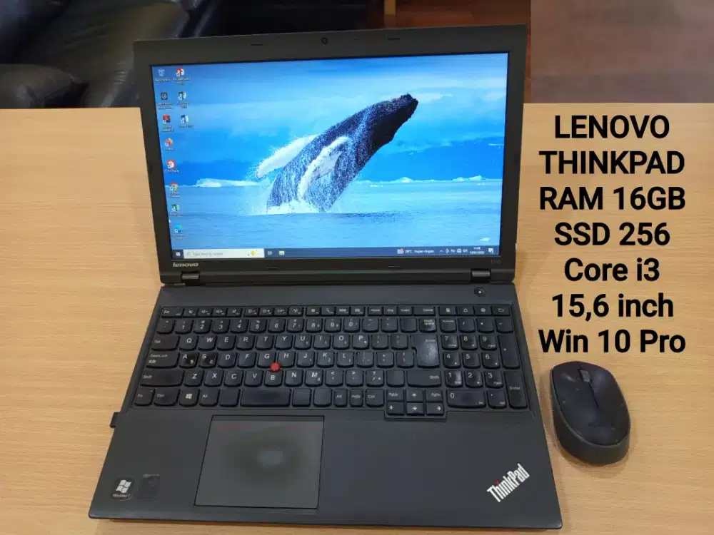Laptop SSD256 Ram 16GB 15,6 inch Lenovo Thinkpad L540+adaptor batrelow