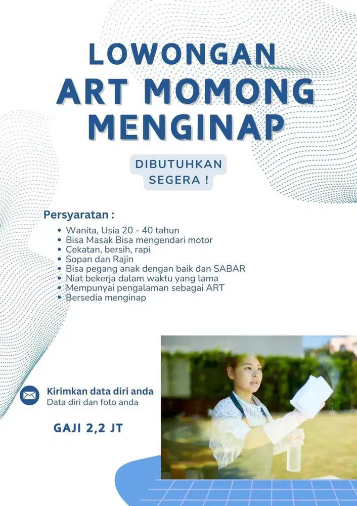 Lowongan ART Menginap