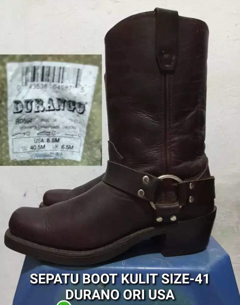 Boot harness jenggel kulit-41 moge harley roadglide sportster goldwing