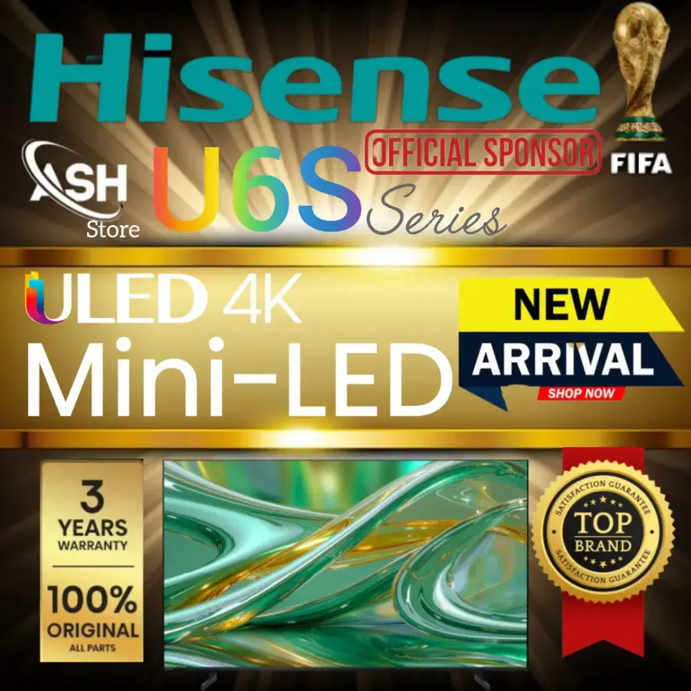 TV 75 Inch MiniLed Qled Smart Vidaa 2026