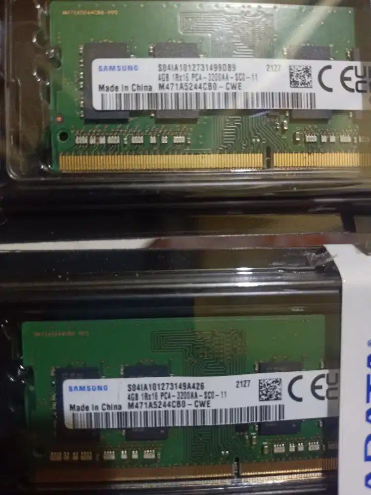 Ram DDR4 8Gb sodimm Dual Channel