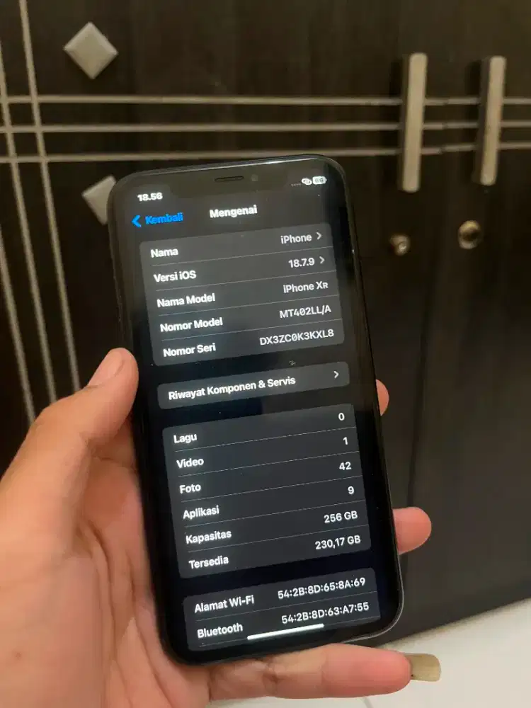 Ip xr 256 gb lengkap normal gentos batre hungkul