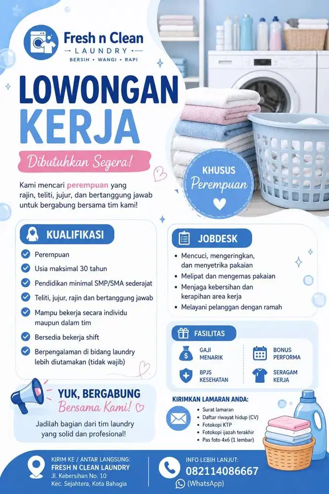 lowongan kerja laundry