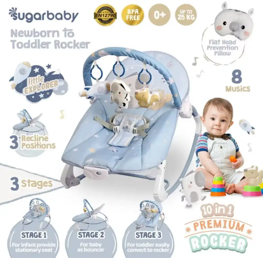Bouncer bayi merk sugar baby